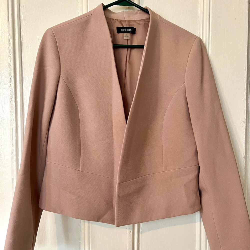 NWT! Nine West Blazer in Blush Pink